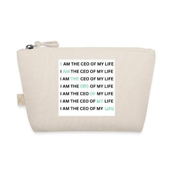 I AM THE CEO OF MY LIFE - Bio-Täschchen - Natur - Vorne