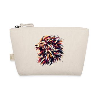 Lion Roars Geometric Gift - Organic Pouch - nature - Front