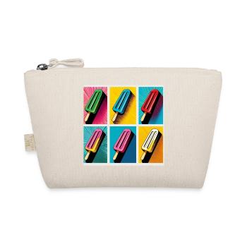 Eis am Stil Popsicle Pop Art II - Bio-Täschchen - Natur - Vorne