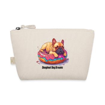 Doughnut Dog Dreams Donut Hunde Träume - Bio-Täschchen - Natur - Vorne