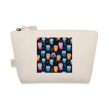 Mignon bébé hibou motif - Trousse biologique - nature - Devant