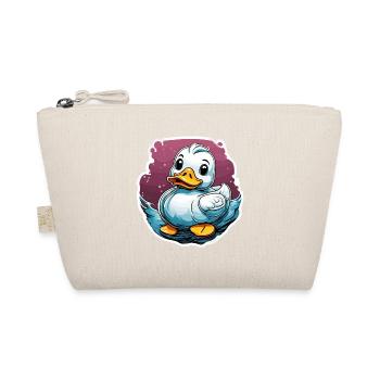Gummiente / Badeente / Wasser / Badewanne - Bio-Täschchen - Natur - Vorne