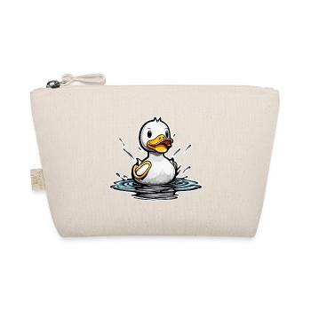 Gummiente / Badeente / Wasser / Badewanne - Bio-Täschchen - Natur - Vorne
