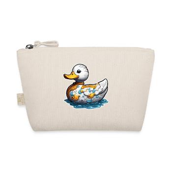 Gummiente / Badeente / Wasser / Badewanne - Bio-Täschchen - Natur - Vorne