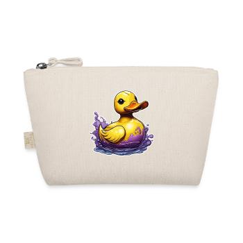 Gummiente / Badeente / Wasser / Badewanne - Bio-Täschchen - Natur - Vorne