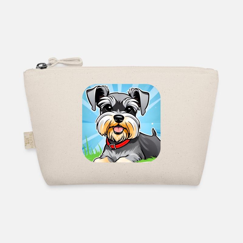 Cute Schnauzer Dog II Organic Pouch