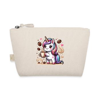 Unicorn Café-addict: Magic Coffee Break - Organic Pouch - nature - Front