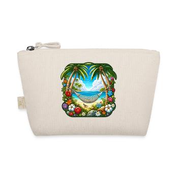 Ile tropicale avec palmiers et hamac - Trousse biologique - nature - Devant