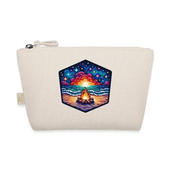 Feu de camp vibrant au bord de la mer - Trousse biologique - nature - Devant