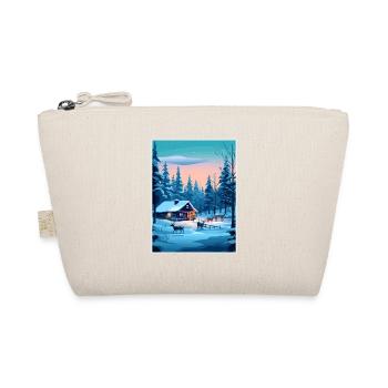Lappland Finnland Insel Vintage Reiseposter WPA - Bio-Täschchen - Natur - Vorne