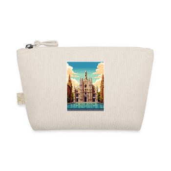 Milan Spain Ibiza Vintage Travel Poster Souvenir - Organic Pouch - nature - Front