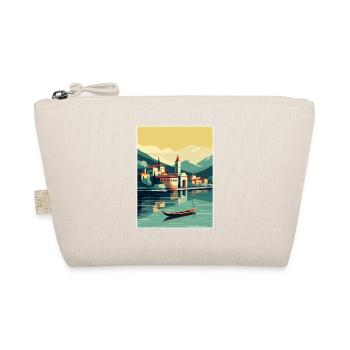 Lake Como Italy Decoration Vintage Travel Poster - Organic Pouch - nature - Front