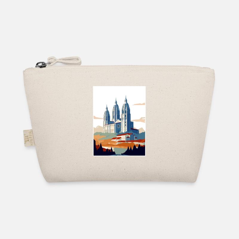 Saint-Jacques-de-Compostelle Espagne Affiche de voyage Vintage Trousse biologique