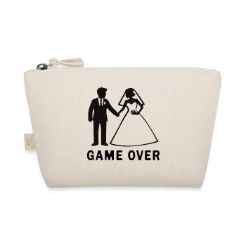 Brautpaar Game Over Hochzeit - Bio-Täschchen - Natur - Vorne