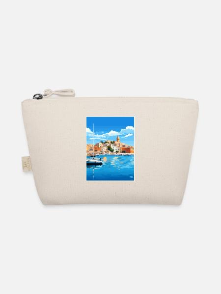 Balearen Spanien Vintage Reiseposter WPA - Bio-Täschchen - Natur