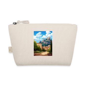 Montserrat Spanien Vintage Reiseplakat Souvenir - Bio-Täschchen - Natur - Vorne
