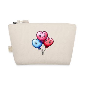 Balloon hearts also for children and birthdays - Organic Pouch - nature - Front