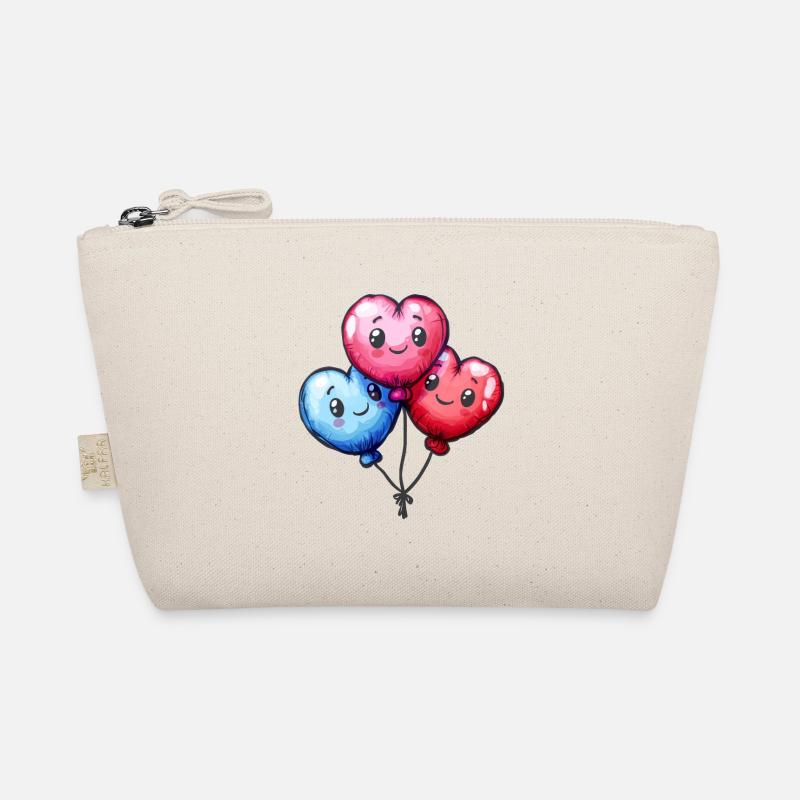 Balloon hearts also for children and birthdays Organic Pouch