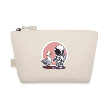 Mignon astronaute et oie dessin animé Design | Espace - Trousse biologique - nature - Devant