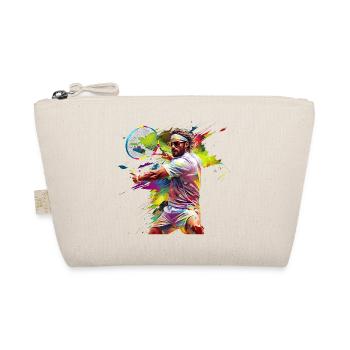 Tennis is a backstroke game - Organic Pouch - nature - Front