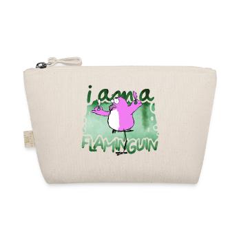 I am a Flaminguin - Bio-Täschchen - Natur - Vorne