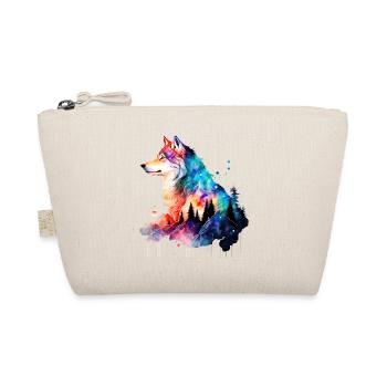 Wolf - Organic Pouch - nature - Front