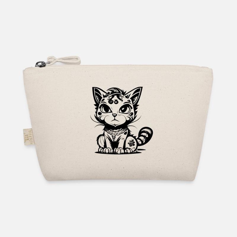 Mignon assis Manga Comic Cat Trousse biologique