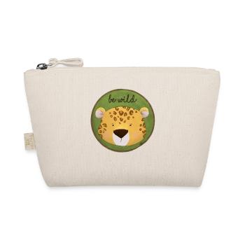 Be Wild – Leopard Design 🐆🌿 - Bio-Täschchen - Natur - Vorne