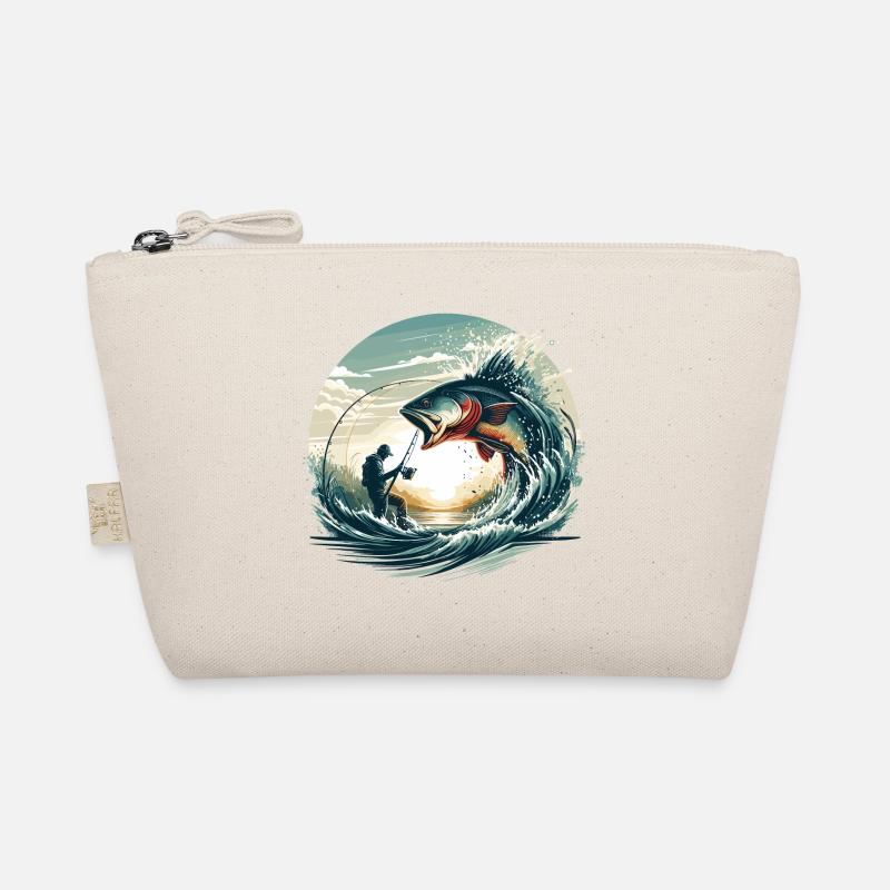 Angeln Angler Dynamik Geschenk - Bio-Täschchen - Natur