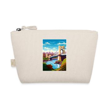 Bristol England Bridge Vintage Travel Poster WPA - Organic Pouch - nature - Front