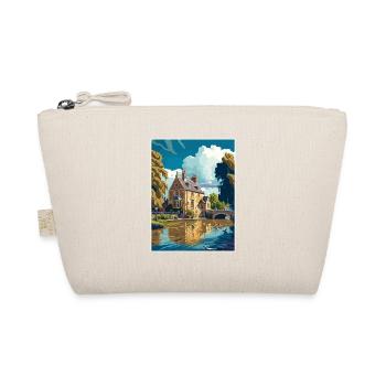 Bourton On The Water England Vintage Travel Poster - Organic Pouch - nature - Front