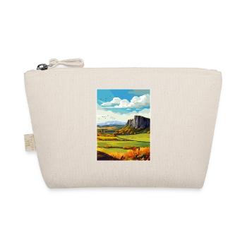 Salisbury Crags Edinburgh Scotland Travel Poster - Organic Pouch - nature - Front