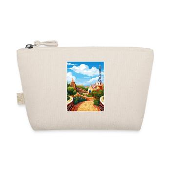 Barcelona Spain Vintage Travel Poster WPA Souvenir - Organic Pouch - nature - Front