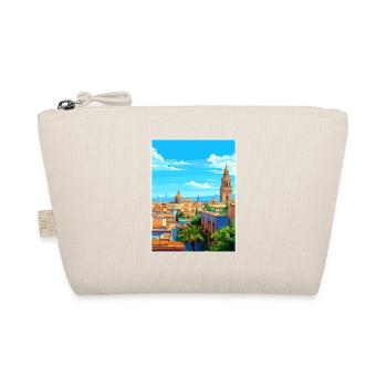 Seville Spain Deco Vintage Travel Poster Souvenir - Organic Pouch - nature - Front