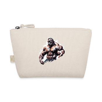 Bodybuilder / Sports / Fitness / Monkey / Muscles - Organic Pouch - nature - Front