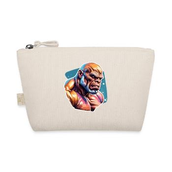 Bodybuilder / Sports / Fitness / Monkey / Muscles - Organic Pouch - nature - Front