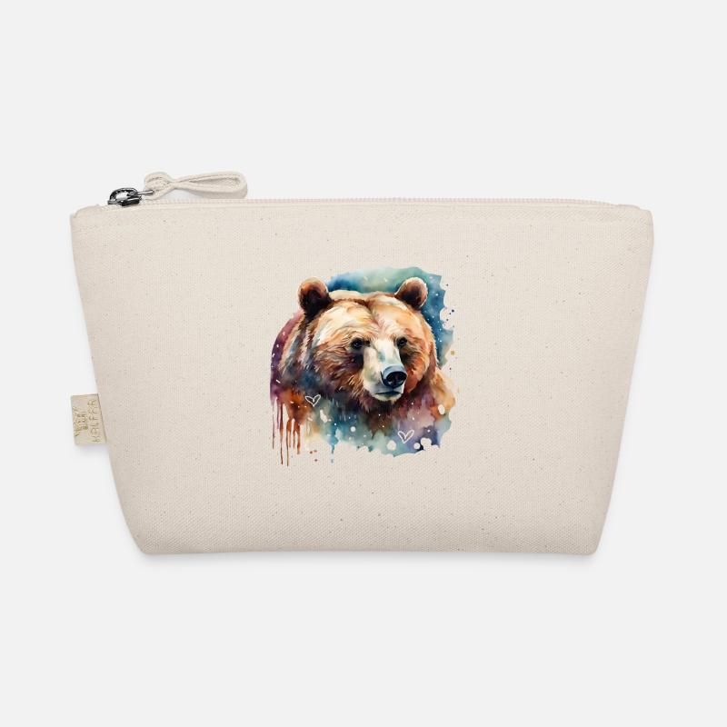 bear, power animal, life force, courage, instinct - Organic Pouch - nature