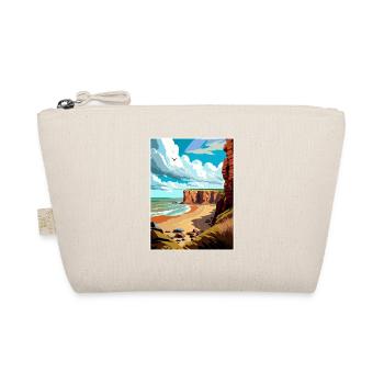 Hunstanton Cliffs England Vintage Reiseposter - Bio-Täschchen - Natur - Vorne