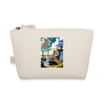 Whitstable Harbour England Vintage Reiseposter - Bio-Täschchen - Natur - Vorne