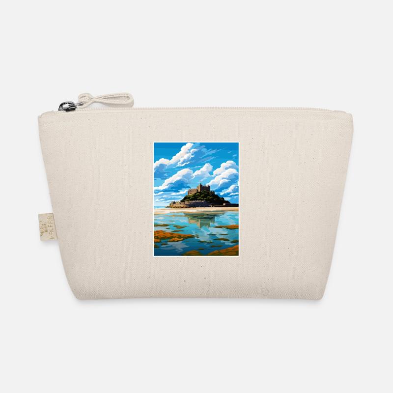 St Michaels Mount Cornwall Vintage Travel Poster Organic Pouch