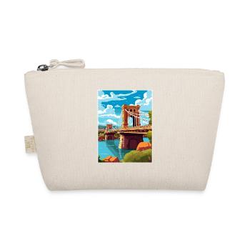 Bristol England Bridge Vintage Travel Poster WPA - Organic Pouch - nature - Front