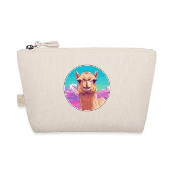 Camel Watercolor Cartoon Kawaii Pet Animal Colorfu - Organic Pouch - nature - Front