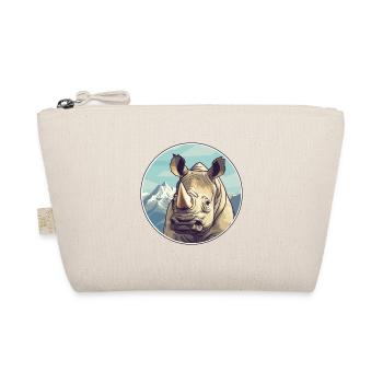 Rhinocéros Aquarelle Dessin Animé Kawaii Animal De Compagnie Animal Colorfu - Trousse biologique - nature - Devant
