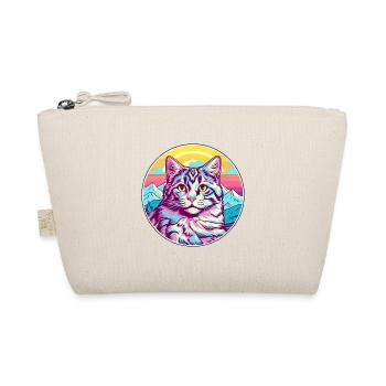Katze Aquarell Karikatur Kawaii Haustier Tier Bunt - Bio-Täschchen - Natur - Vorne