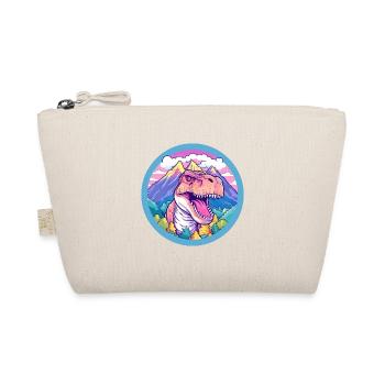 Dinosaur Watercolor Cartoon Kawaii Pet Animal Colo - Organic Pouch - nature - Front