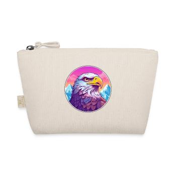 Falcon Watercolor Cartoon Kawaii Pet Animal Colorf - Organic Pouch - nature - Front