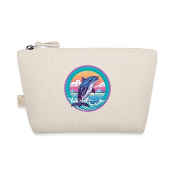Delfin Aquarell Karikatur Kawaii Haustier Tier Farbe - Bio-Täschchen - Natur - Vorne