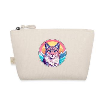 Lynx Watercolor Cartoon Kawaii Pet Animal Colorful - Organic Pouch - nature - Front
