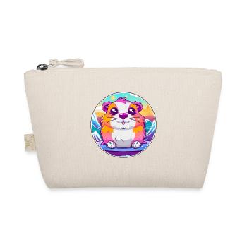 Hamster Aquarell Karikatur Kawaii Haustier Tier Farbe - Bio-Täschchen - Natur - Vorne