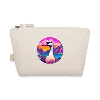Goose Watercolor Cartoon Kawaii Pet Animal Colorfu - Organic Pouch - nature - Front
